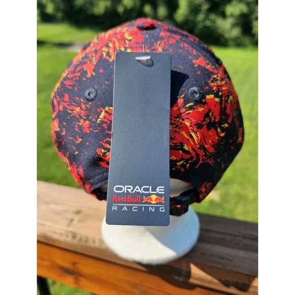 Oracle Red Bull Racing 9forty Flames Hat Cap Adjustable Unisex New Era - Picture 3 of 8
